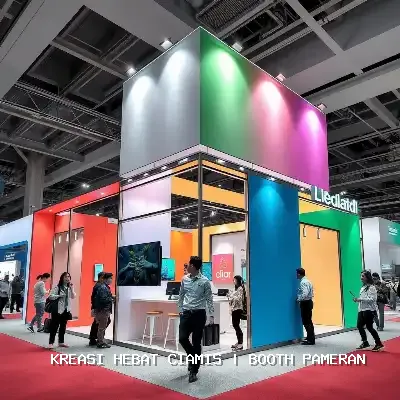 Booth Pameran Ciamis: Desain Custom & Finishing Rapi