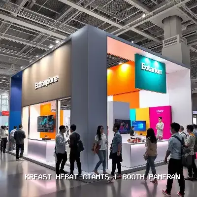 Booth Pameran Ciamis: Desain Custom & Finishing Rapi