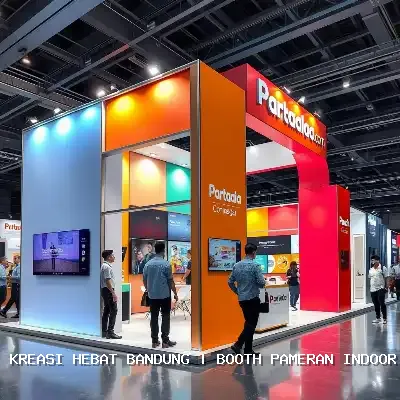 Booth Pameran Indoor Bandung, Desain Custom & Finishing Rapi