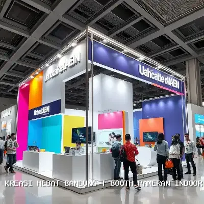 Booth Pameran Indoor Bandung, Desain Custom & Finishing Rapi