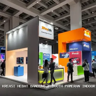Booth Pameran Indoor Bandung, Desain Custom & Finishing Rapi