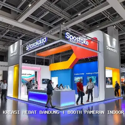 Booth Pameran Indoor Bandung, Desain Custom & Finishing Rapi