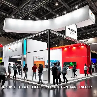 booth pameran indoor Bogor Desain Custom & Finishing Rapi