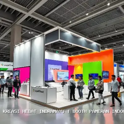 Booth Pameran Indoor Indramayu: Desain Custom & Finishing Rapi