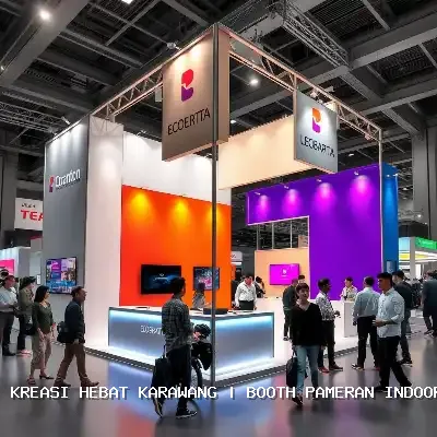 Booth Pameran Indoor Karawang – Desain Custom & Finishing Rapi