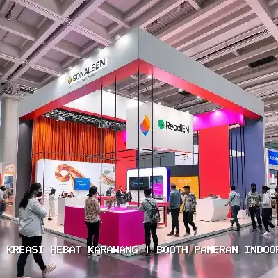 Booth Pameran Indoor Karawang – Desain Custom & Finishing Rapi