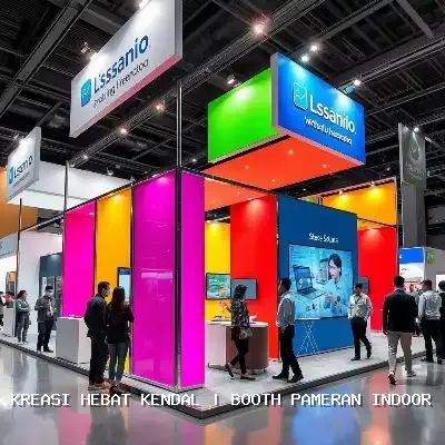 Booth Pameran Indoor Kendal – Desain Eksklusif dan Finishing Rapi