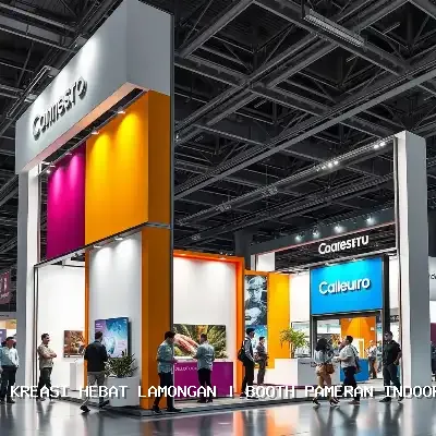 booth pameran indoor Lamongan