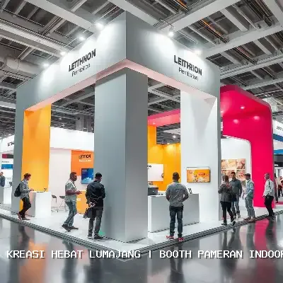 booth pameran indoor Lumajang