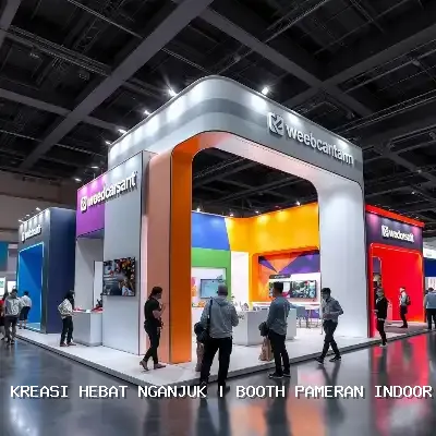booth pameran indoor Nganjuk