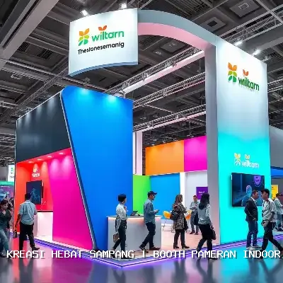 booth pameran indoor Sampang