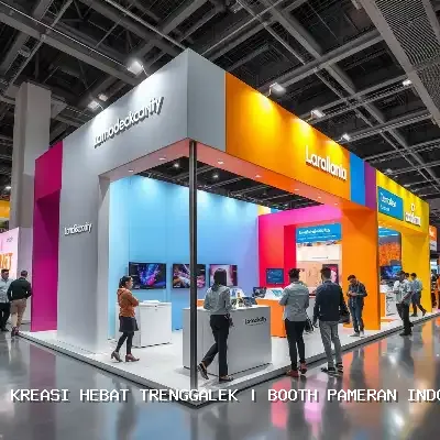 booth pameran indoor Trenggalek