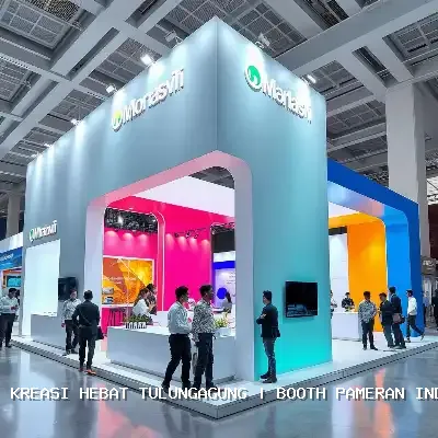 booth pameran indoor Tulungagung