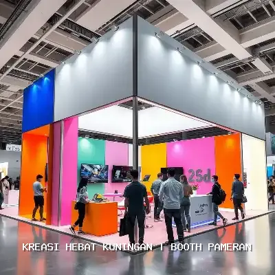 Booth Pameran Kuningan Desain Custom dan Finishing Rapi