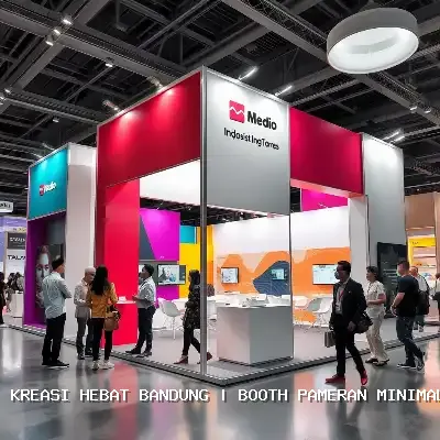 booth pameran minimalis Bandung