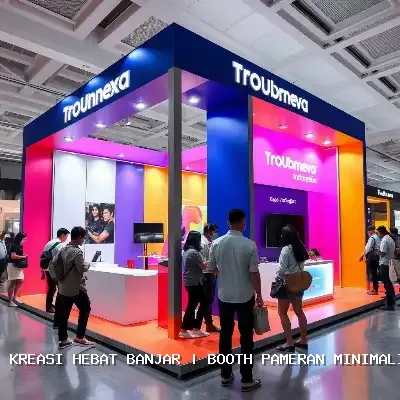 Booth Pameran Minimalis Banjar: Desain Custom & Finishing Rapi