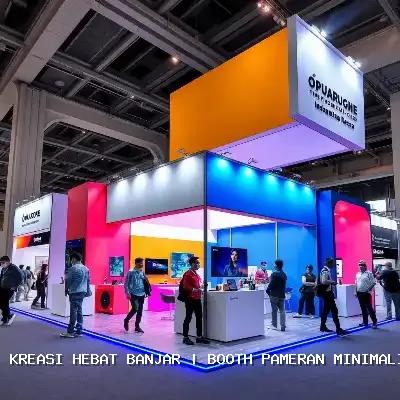 Booth Pameran Minimalis Banjar: Desain Custom & Finishing Rapi