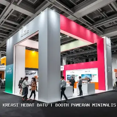 Booth Pameran Minimalis Batu