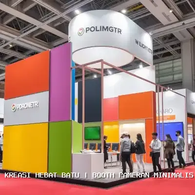 Booth Pameran Minimalis Batu