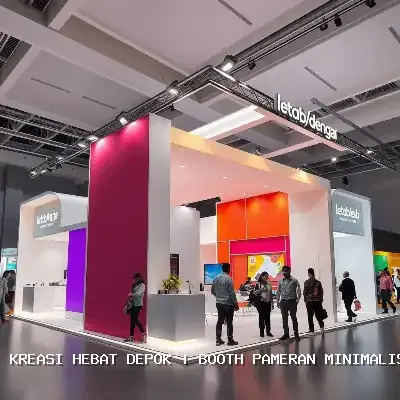 booth pameran minimalis Depok
