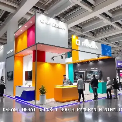 Booth Pameran Minimalis Depok – Desain Custom & Finishing Rapi