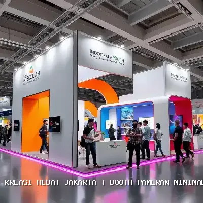 booth pameran minimalis Jakarta