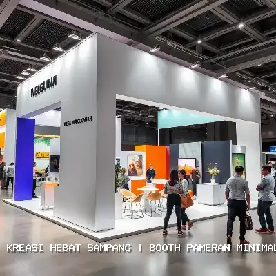 Booth Pameran Minimalis Sampang