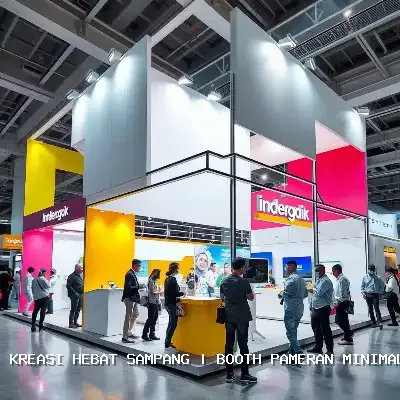 Booth Pameran Minimalis Sampang