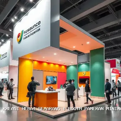 Booth Pameran Minimalis Semarang