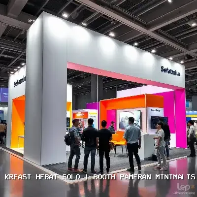 Booth Pameran Minimalis Solo