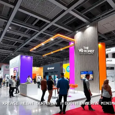 booth pameran minimalis Surabaya
