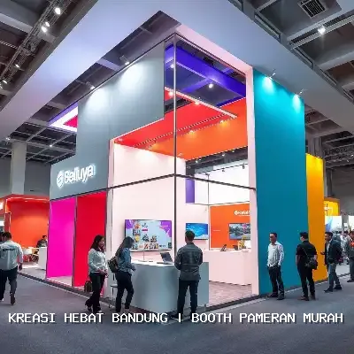Booth Pameran Murah Bandung, Desain Custom & Finishing Rapi