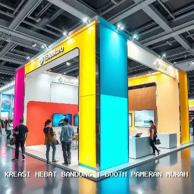 Booth Pameran Murah Bandung, Desain Custom & Finishing Rapi