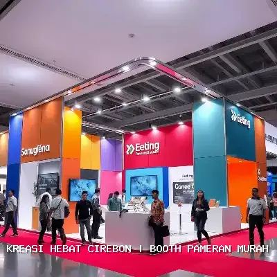 Booth Pameran Murah Cirebon dengan Desain Custom dan Finishing Rapi