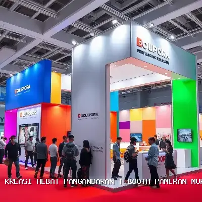 Booth Pameran Murah Pangandaran dengan Desain Custom