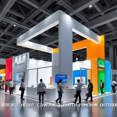 Booth Pameran Outdoor Cianjur: Desain Custom & Finishing Rapi
