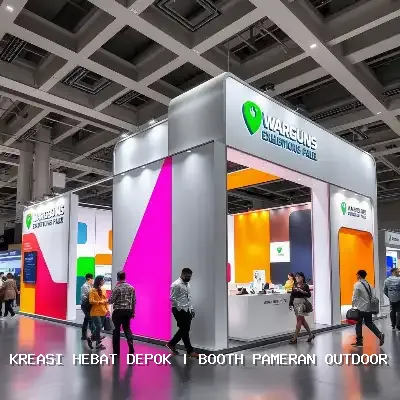 Booth Pameran Outdoor Depok: Desain Custom & Finishing Premium