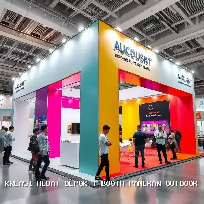 Booth Pameran Outdoor Depok: Desain Custom & Finishing Premium