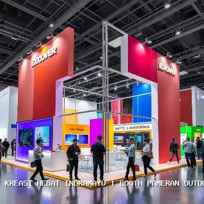 Booth Pameran Outdoor Indramayu: Desain Custom & Finishing Rapi