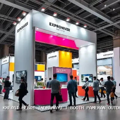 Booth Pameran Outdoor Indramayu: Desain Custom & Finishing Rapi
