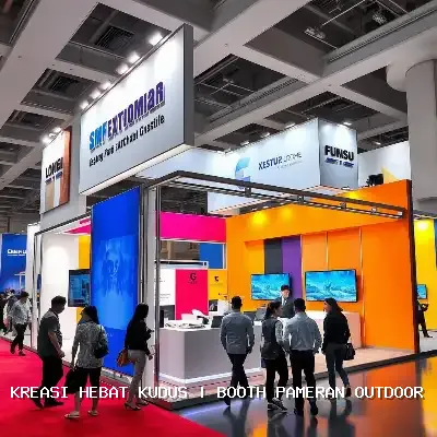 booth pameran outdoor Kudus