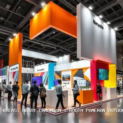 booth pameran outdoor Lamongan