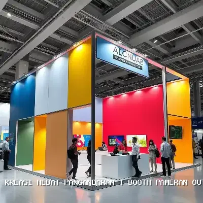 Booth Pameran Outdoor Pangandaran: Desain Custom & Finishing Rapi