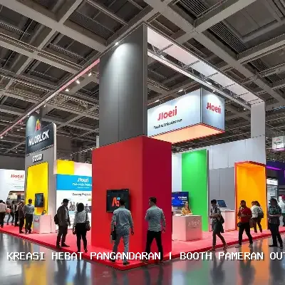 Booth Pameran Outdoor Pangandaran: Desain Custom & Finishing Rapi