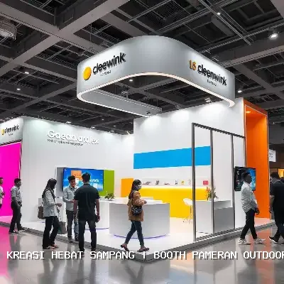 booth pameran outdoor Sampang