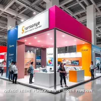 Booth Pameran Purwakarta: Desain Custom & Finishing Rapi