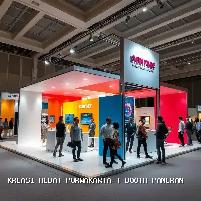 Booth Pameran Purwakarta: Desain Custom & Finishing Rapi