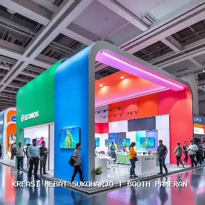 Booth Pameran Sukoharjo: Desain Custom & Finishing Rapi