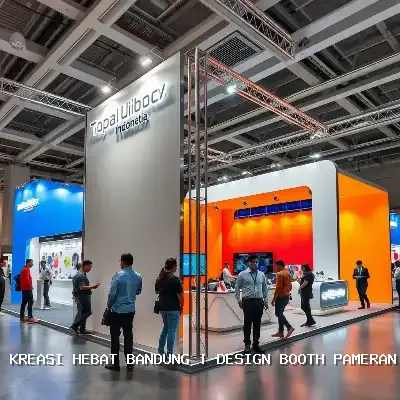 design booth pameran Bandung