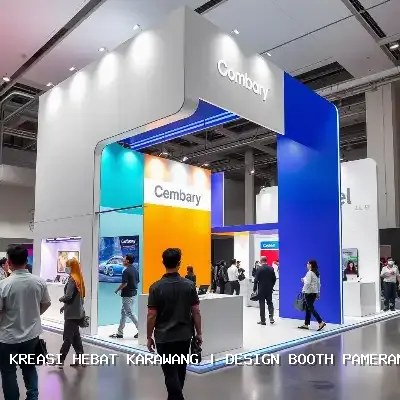 design booth pameran Karawang